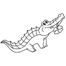 Alligator coloring #19, Download drawings