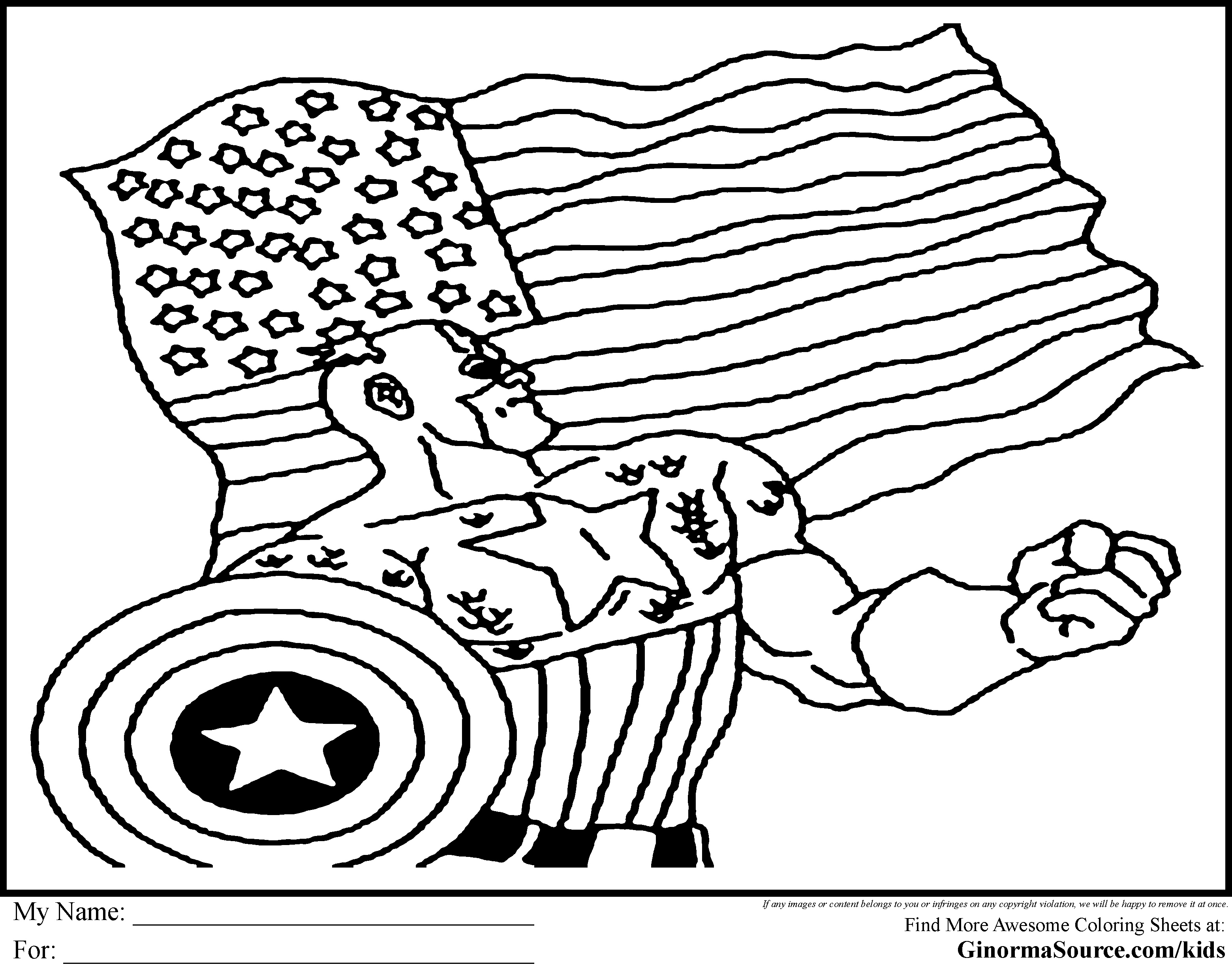 America coloring #9, Download drawings