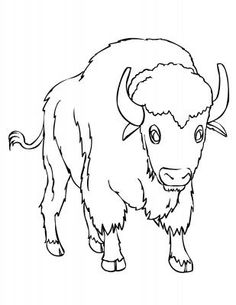 American Bison coloring #14, Download drawings