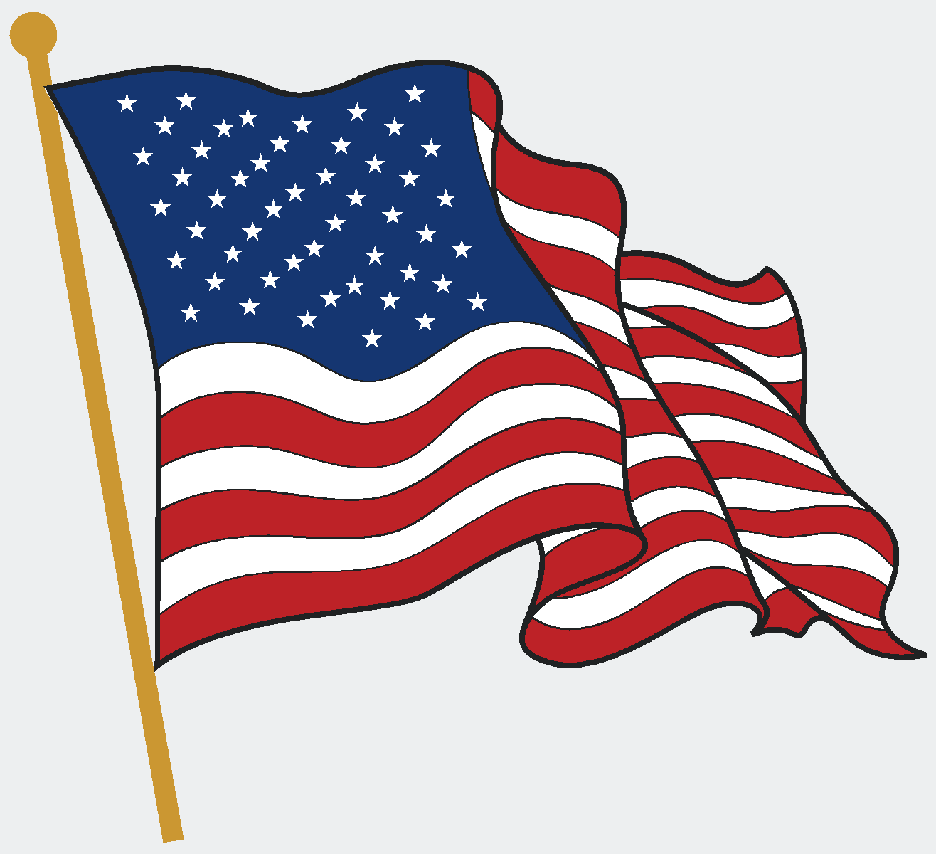 American Flag clipart #13, Download drawings