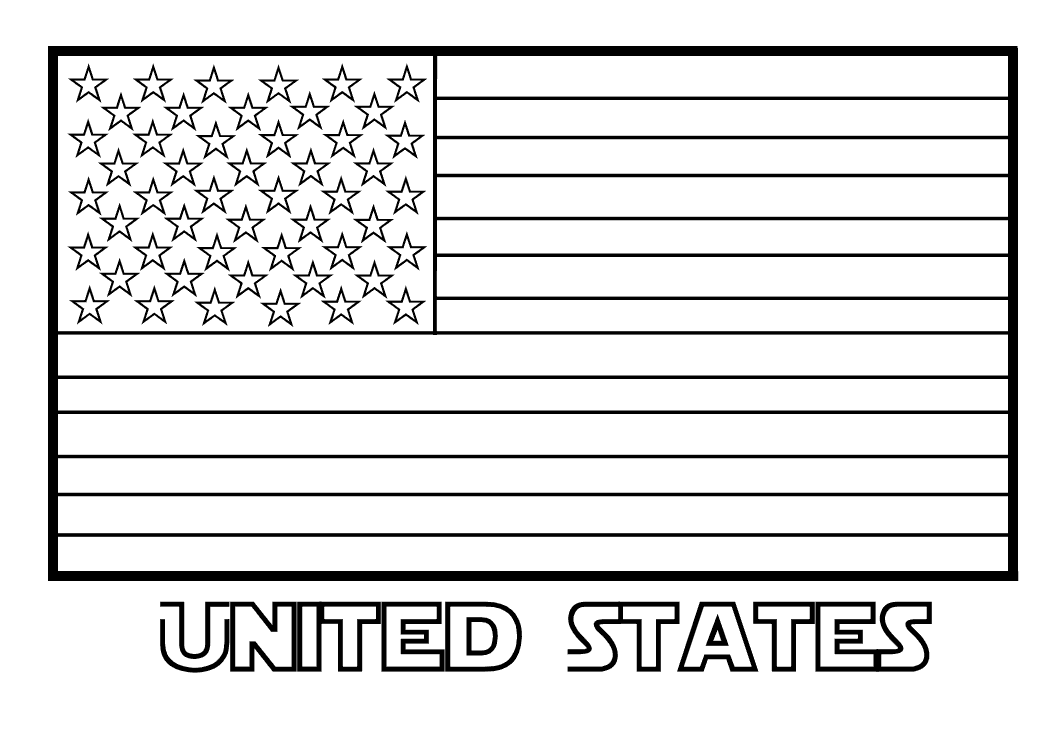 American Flag coloring #9, Download drawings