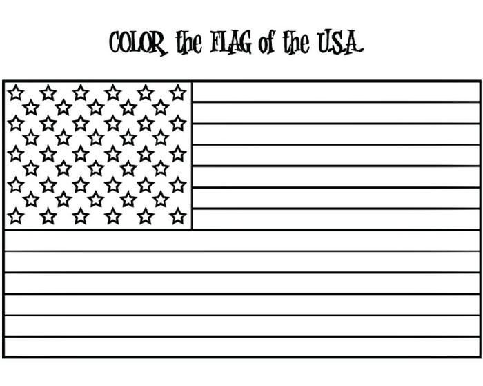 American Flag coloring #6, Download drawings