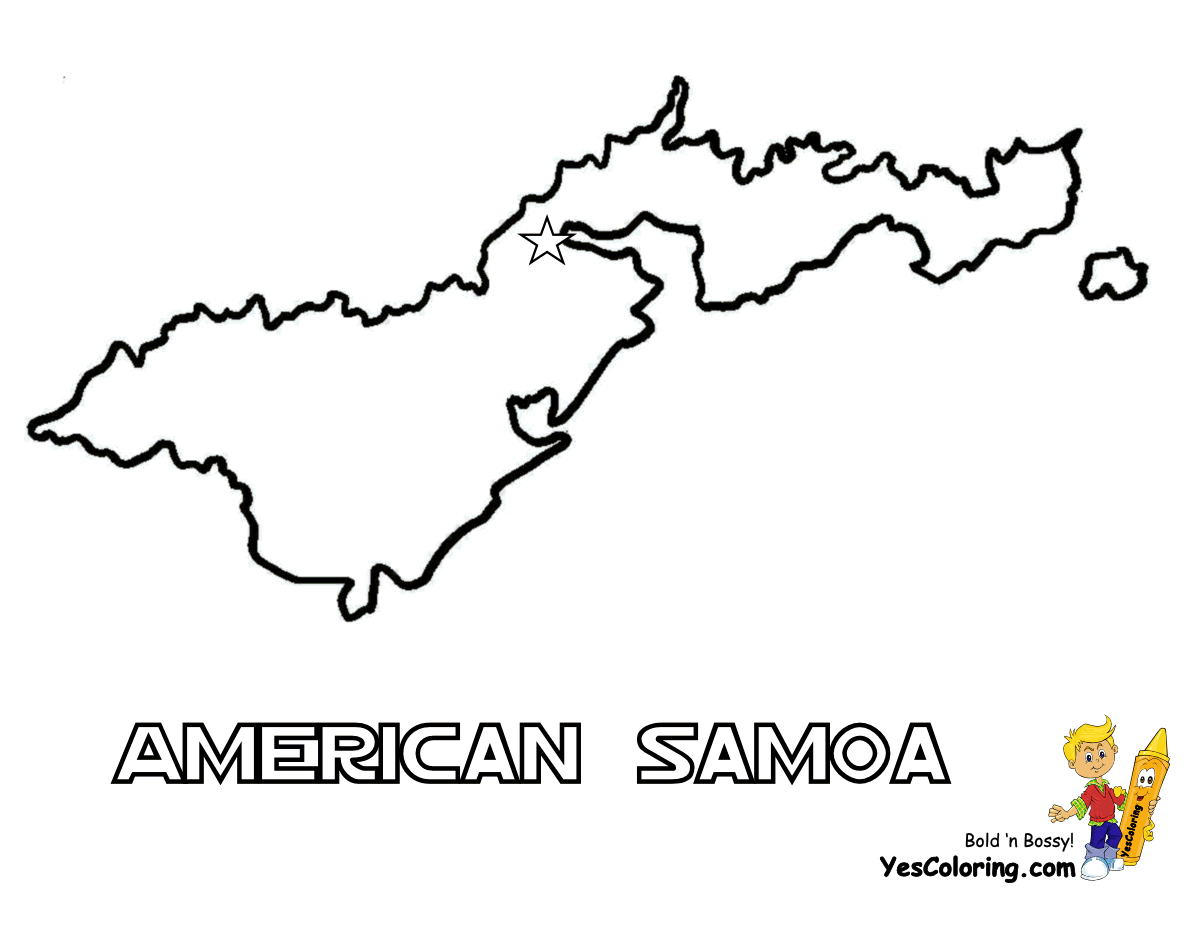 American Samoa coloring #18, Download drawings