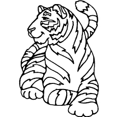 Amur Tiger coloring #8, Download drawings