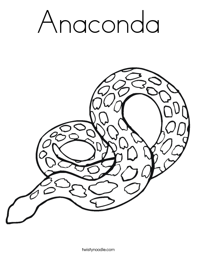 Anaconda coloring #20, Download drawings