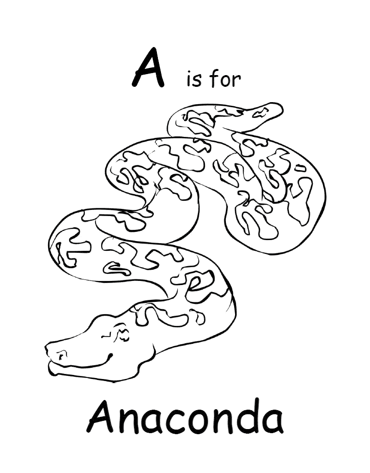 Anaconda coloring #9, Download drawings