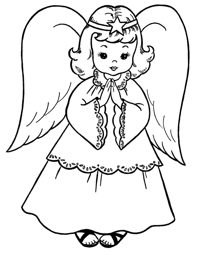Angel coloring #20, Download drawings