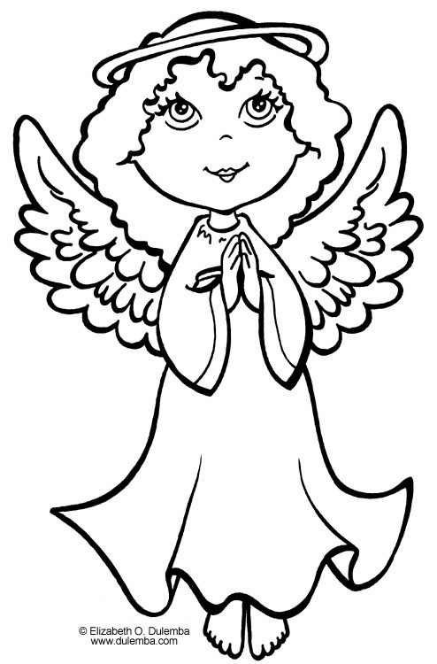 Angel coloring #13, Download drawings