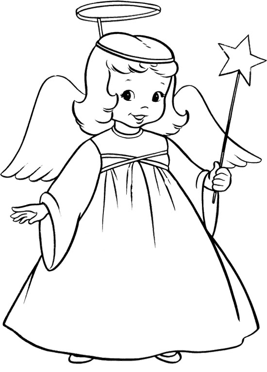 Angel coloring #9, Download drawings