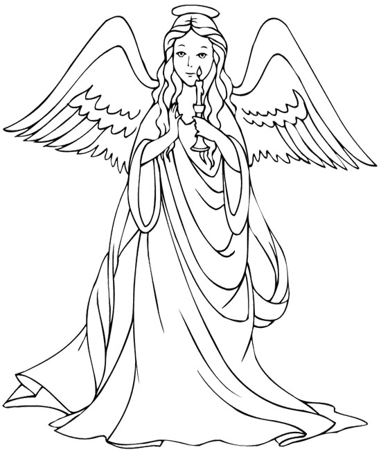 Angel coloring #8, Download drawings