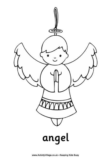 Angel coloring #7, Download drawings