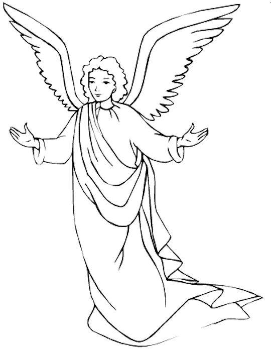 Angel coloring #18, Download drawings