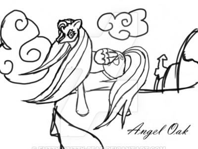 Angel Oak coloring #2, Download drawings