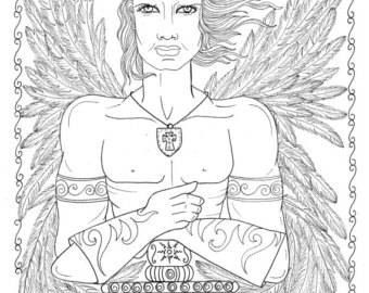 Angel Warrior coloring #12, Download drawings