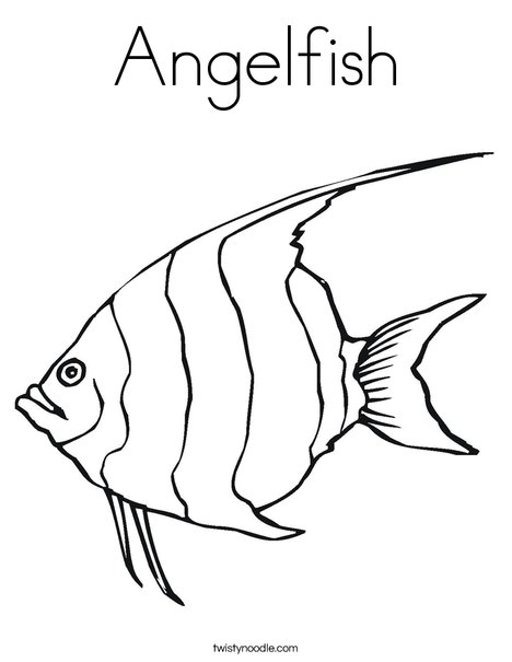 Angelfish coloring #20, Download drawings