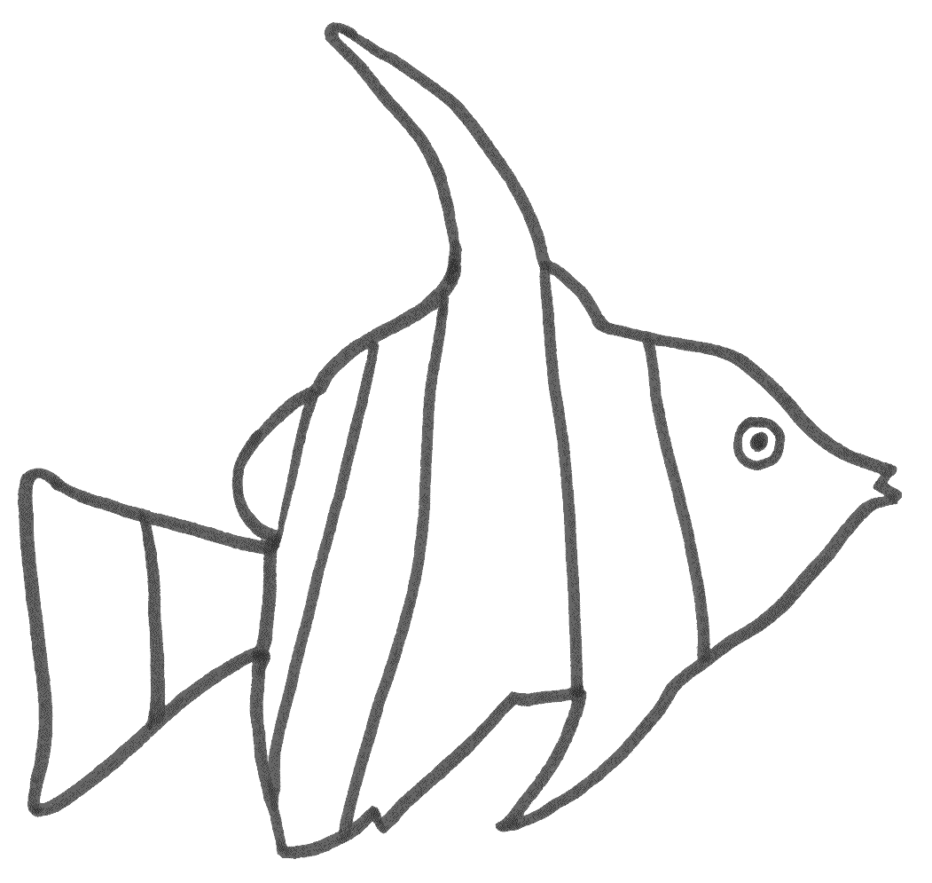 Angelfish coloring #9, Download drawings