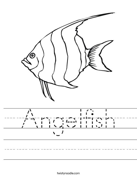 Angelfish coloring #19, Download drawings