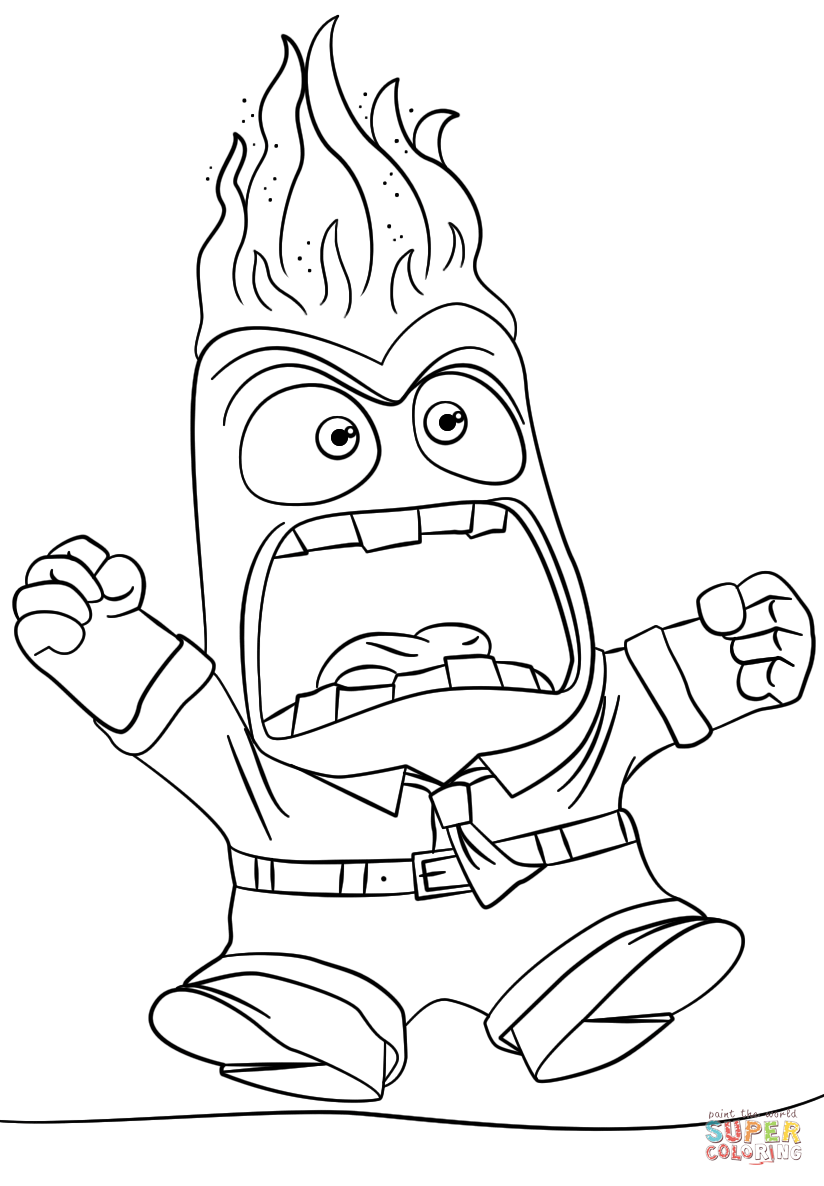 Anger coloring #17, Download drawings