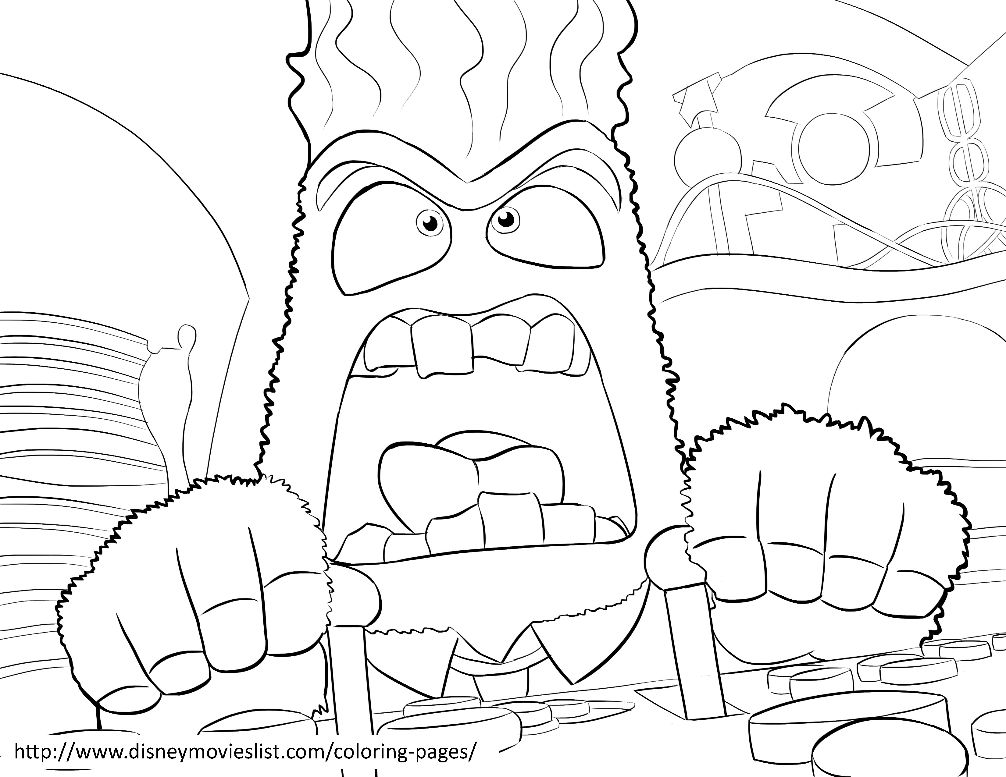 Anger coloring #8, Download drawings