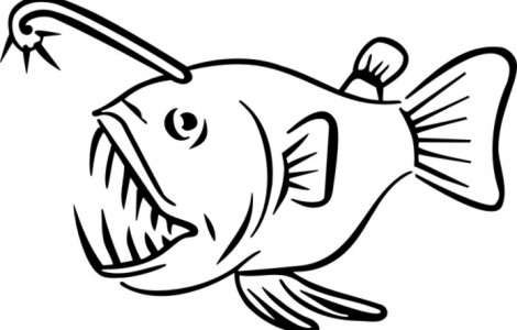Anglerfish coloring #18, Download drawings