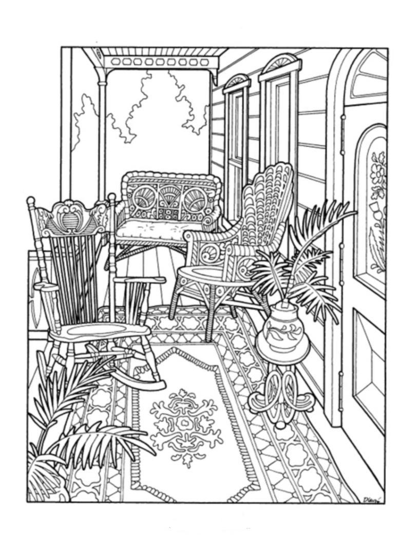 Porch coloring #13, Download drawings