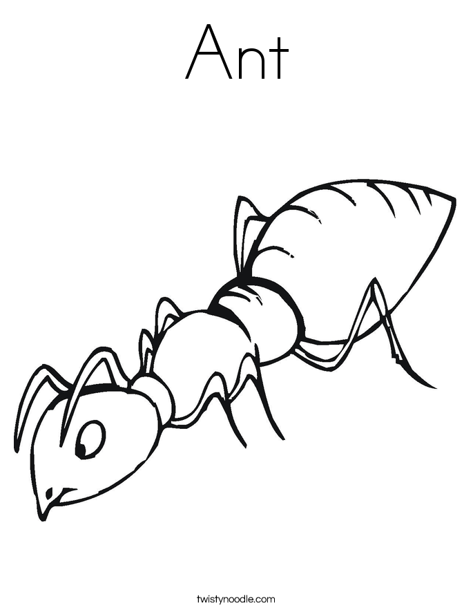 Ant coloring #2, Download drawings