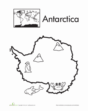 Antarctica coloring #19, Download drawings