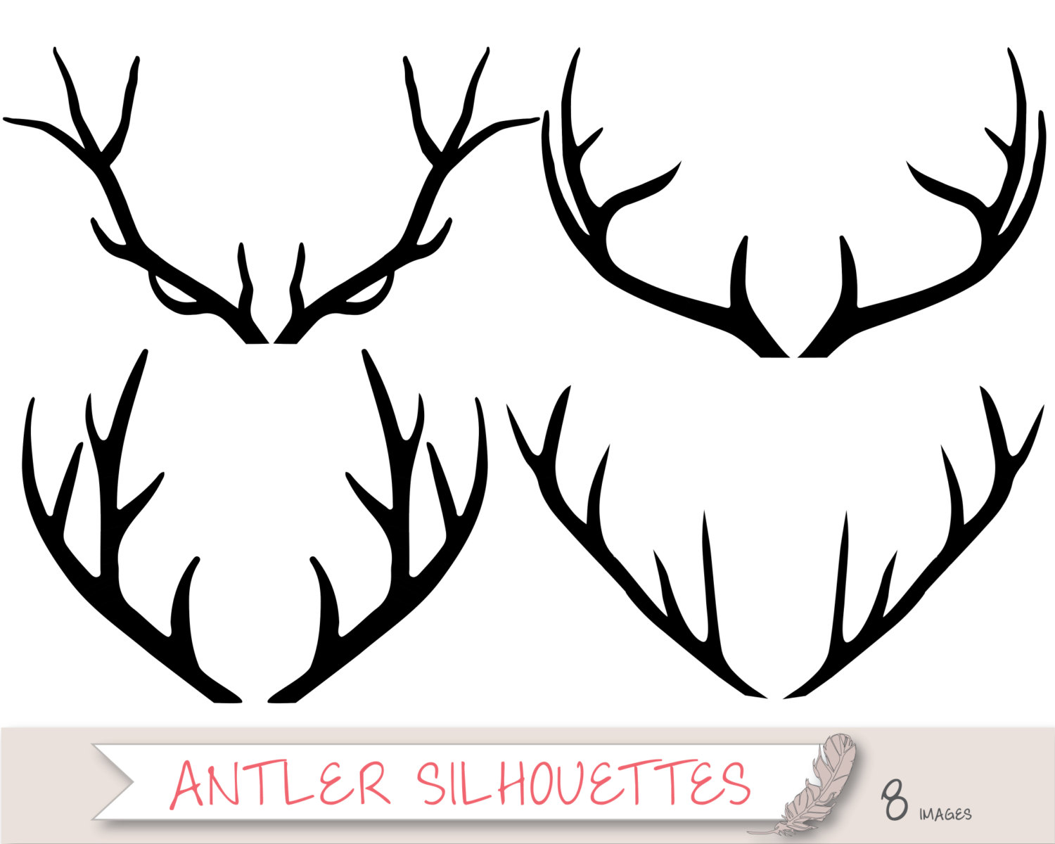 Antler clipart #4, Download drawings