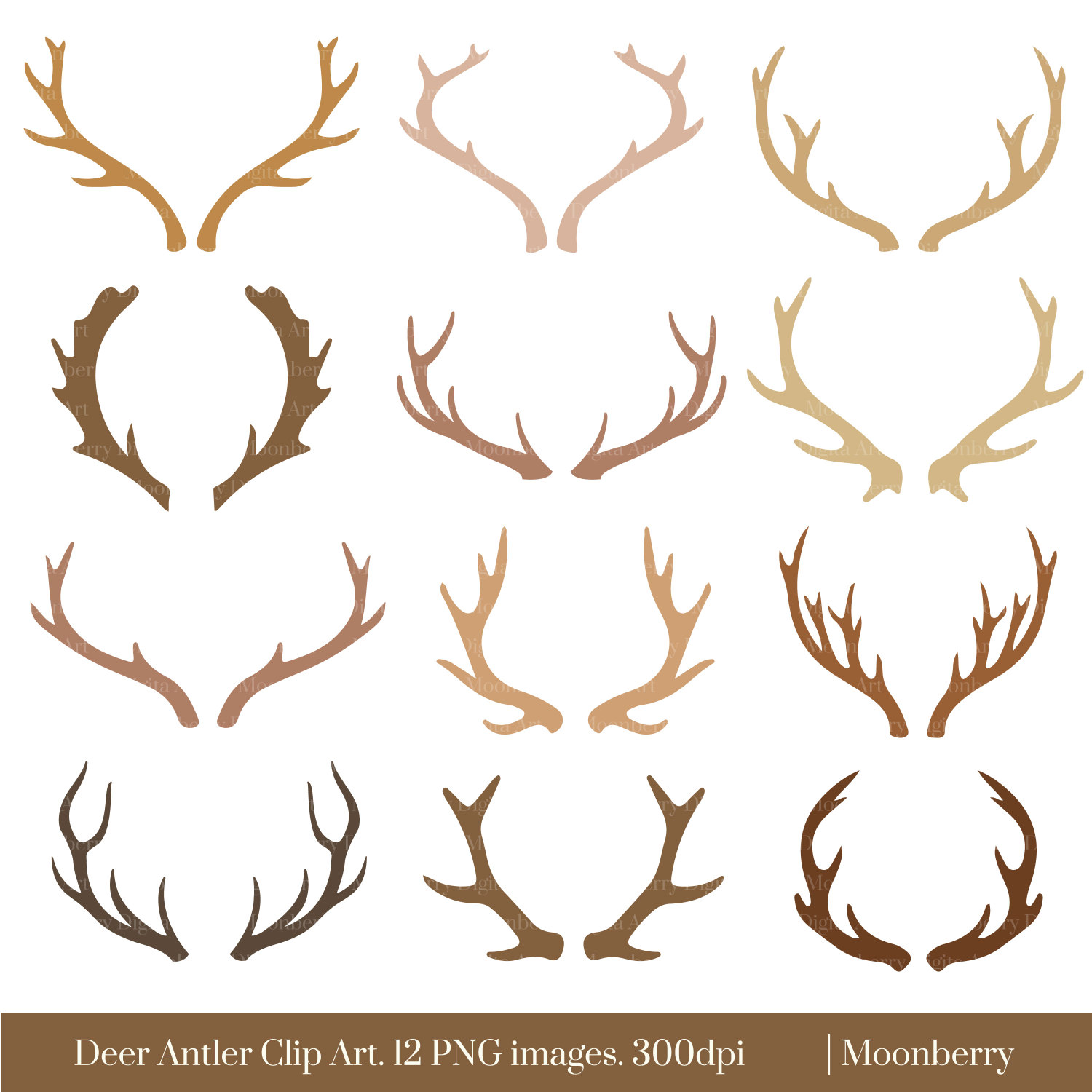 Antler clipart #18, Download drawings