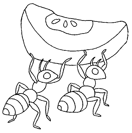 Ants coloring #7, Download drawings