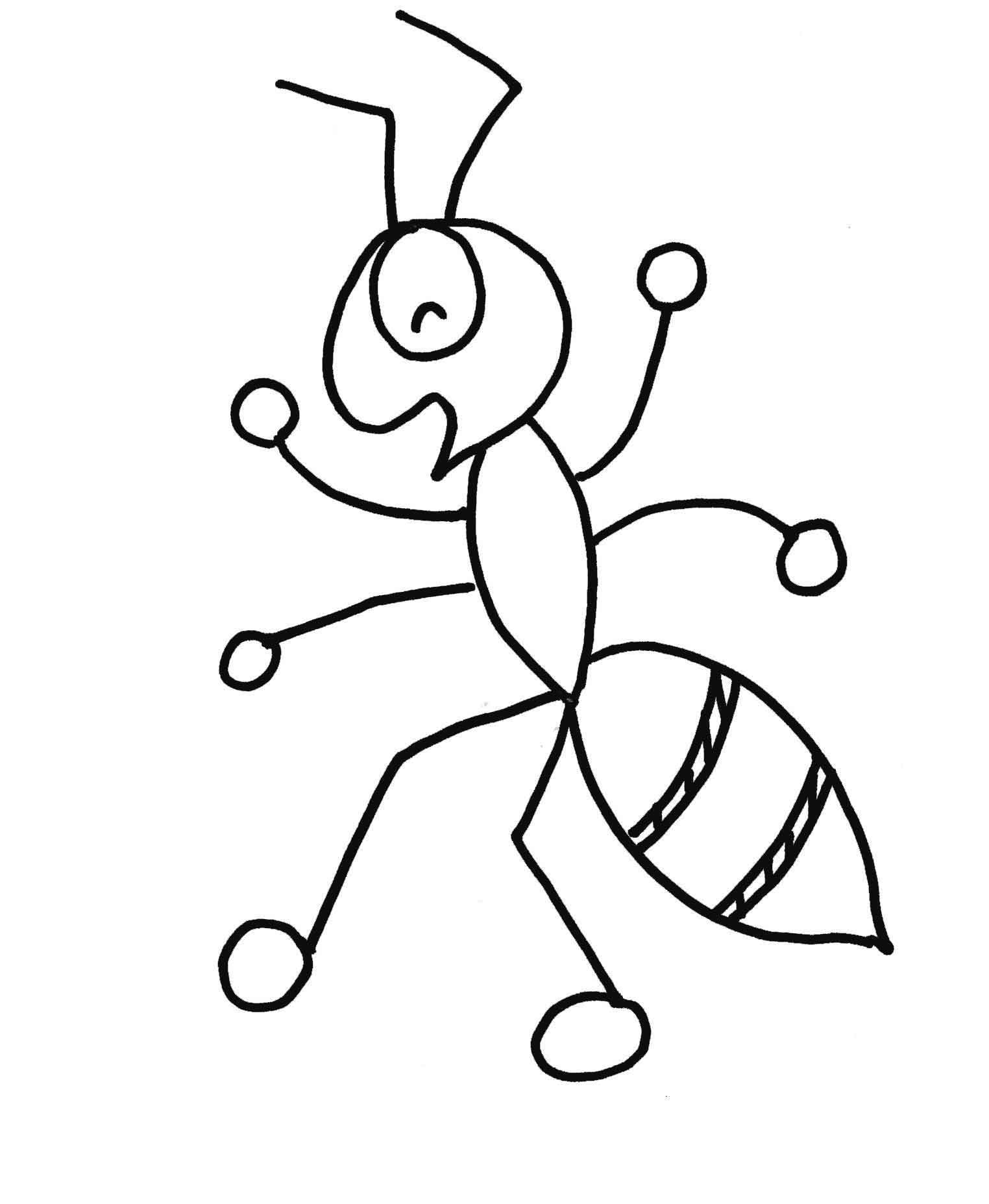 Ants coloring #1, Download drawings