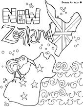 New Zealand coloring #20, Download drawings