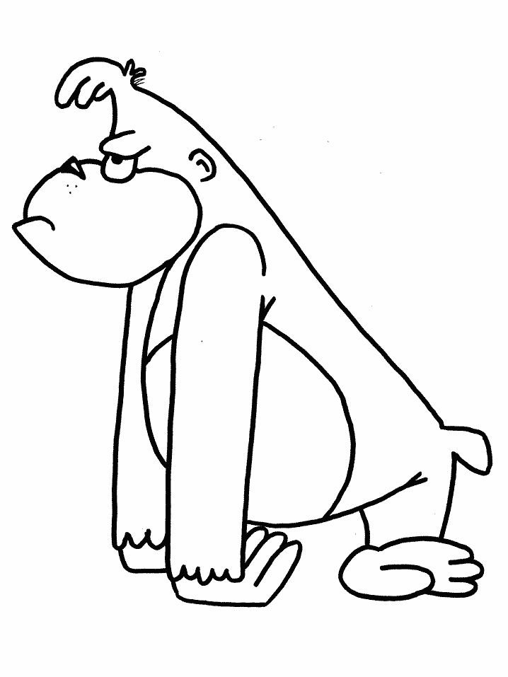 Ape coloring #3, Download drawings