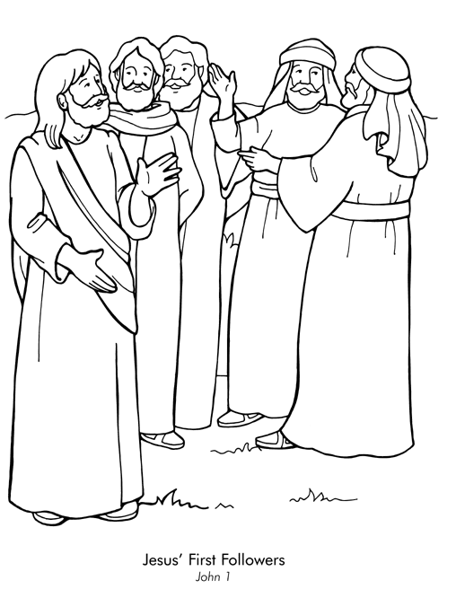 Apostles coloring #14, Download drawings