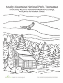 Appalachian Mountains coloring #7, Download drawings