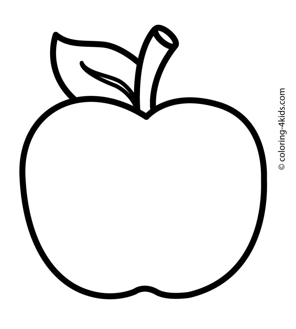 Apple coloring #14, Download drawings