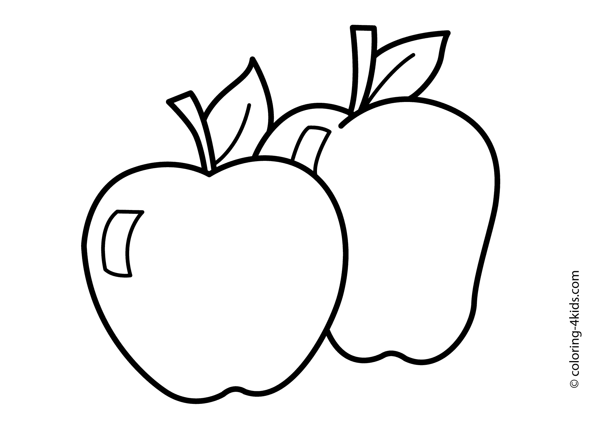 Apple coloring #6, Download drawings
