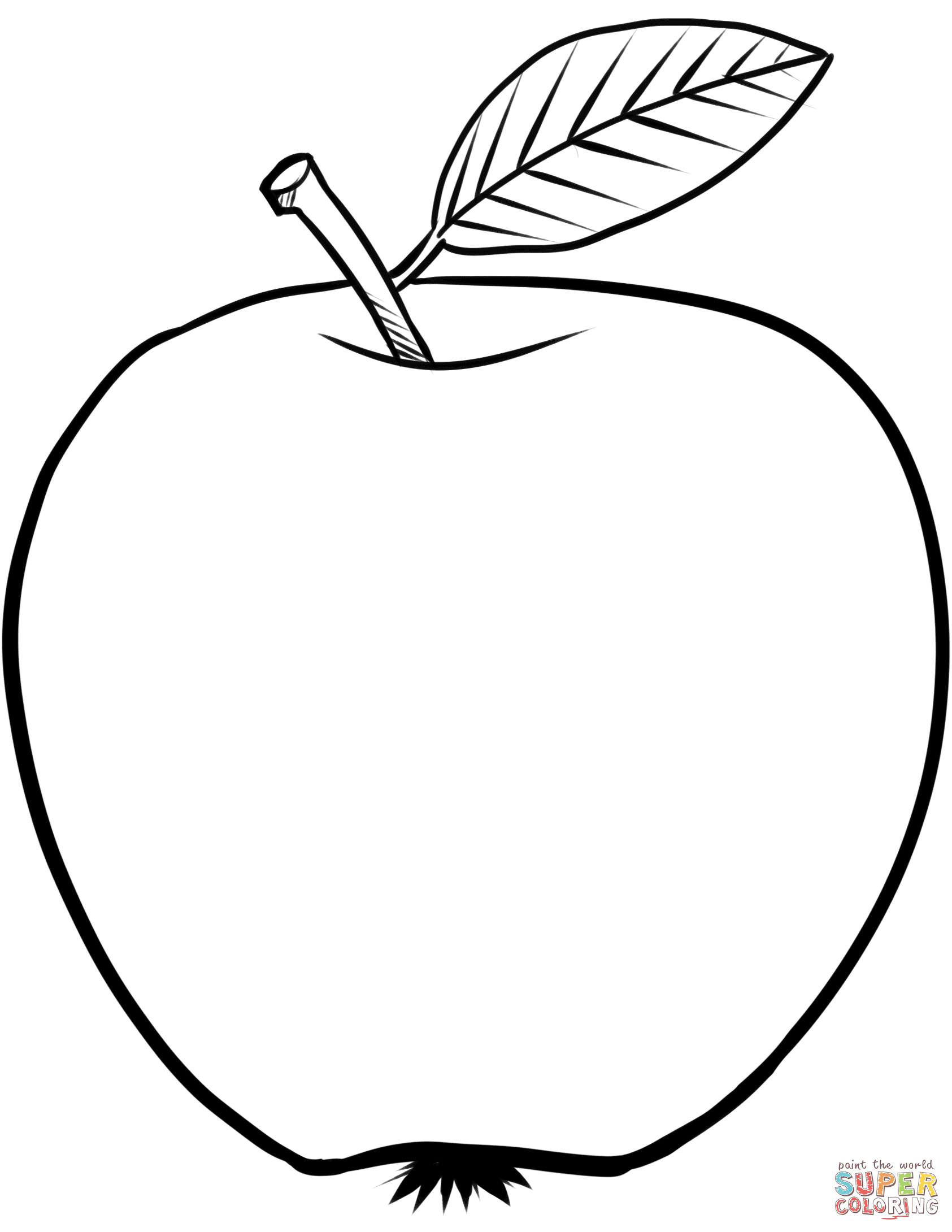 Apple coloring #11, Download drawings
