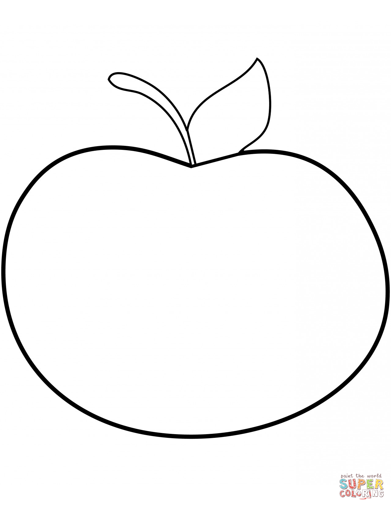 Apple coloring #4, Download drawings