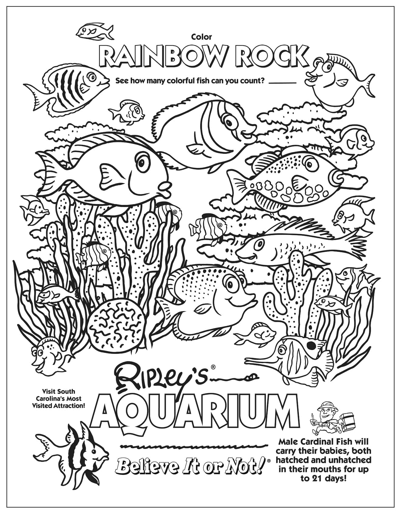 Aquarium coloring #8, Download drawings