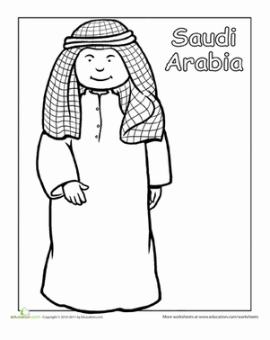 Arabia coloring #16, Download drawings