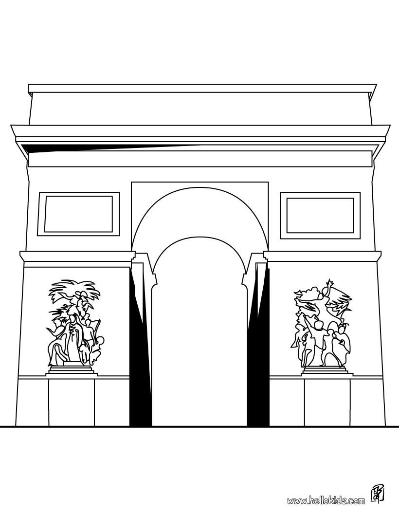Arch coloring #14, Download drawings