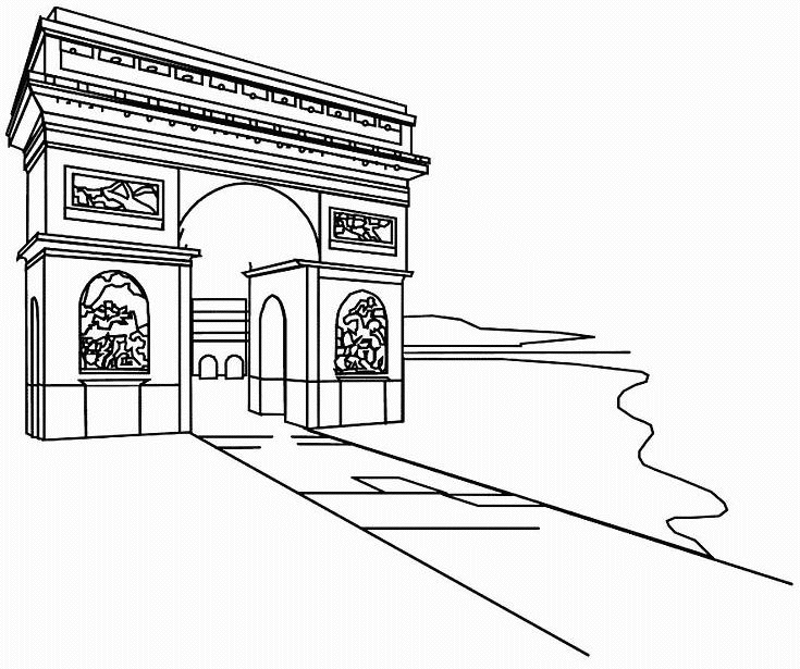 Arch coloring #7, Download drawings