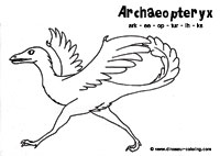 Archaeopteryx coloring #5, Download drawings