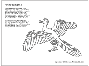 Archaeopteryx coloring #17, Download drawings