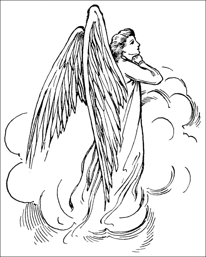 Archangel coloring #15, Download drawings