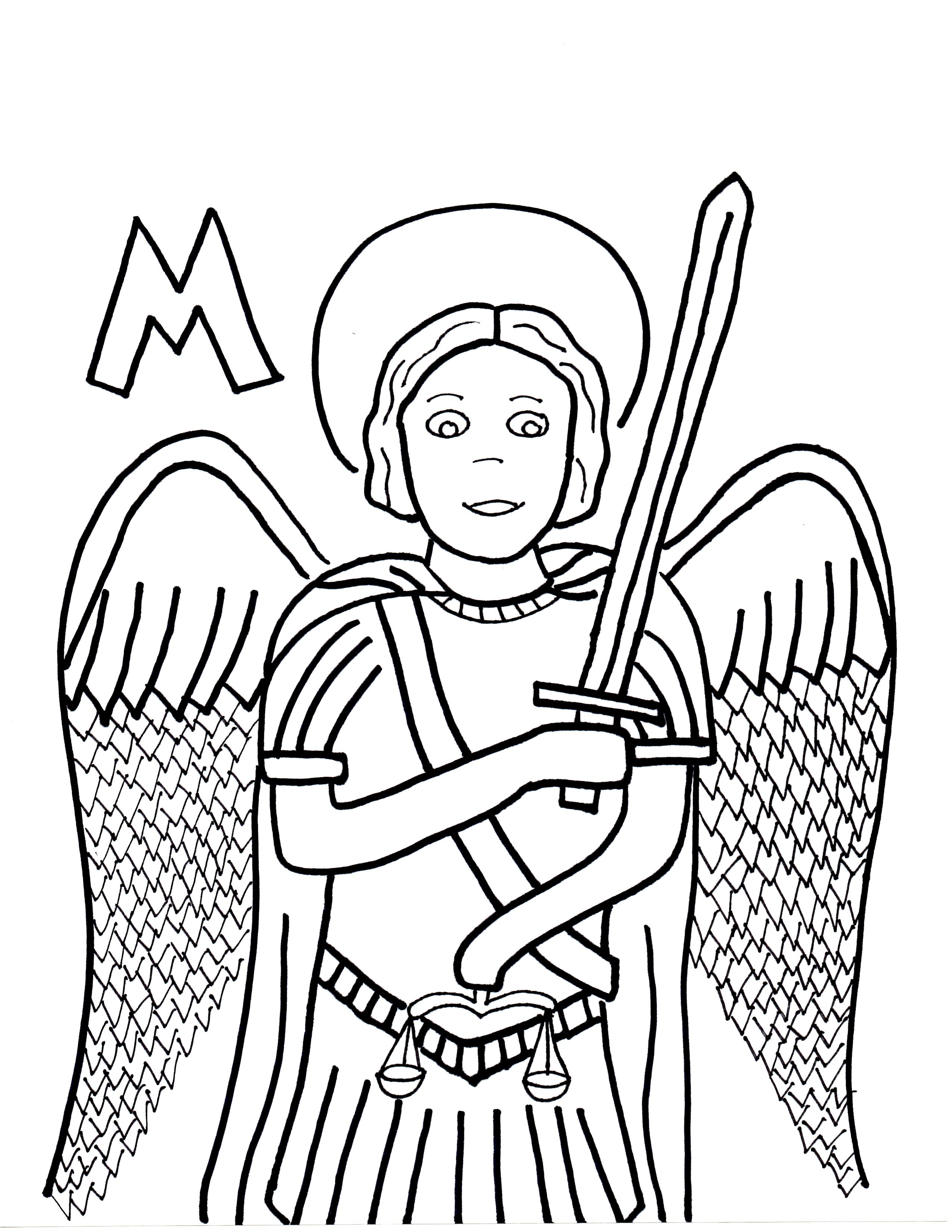 Download Archangel Michael Coloring For Free Designlooter 2020 