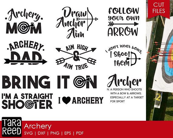 archery svg #1202, Download drawings