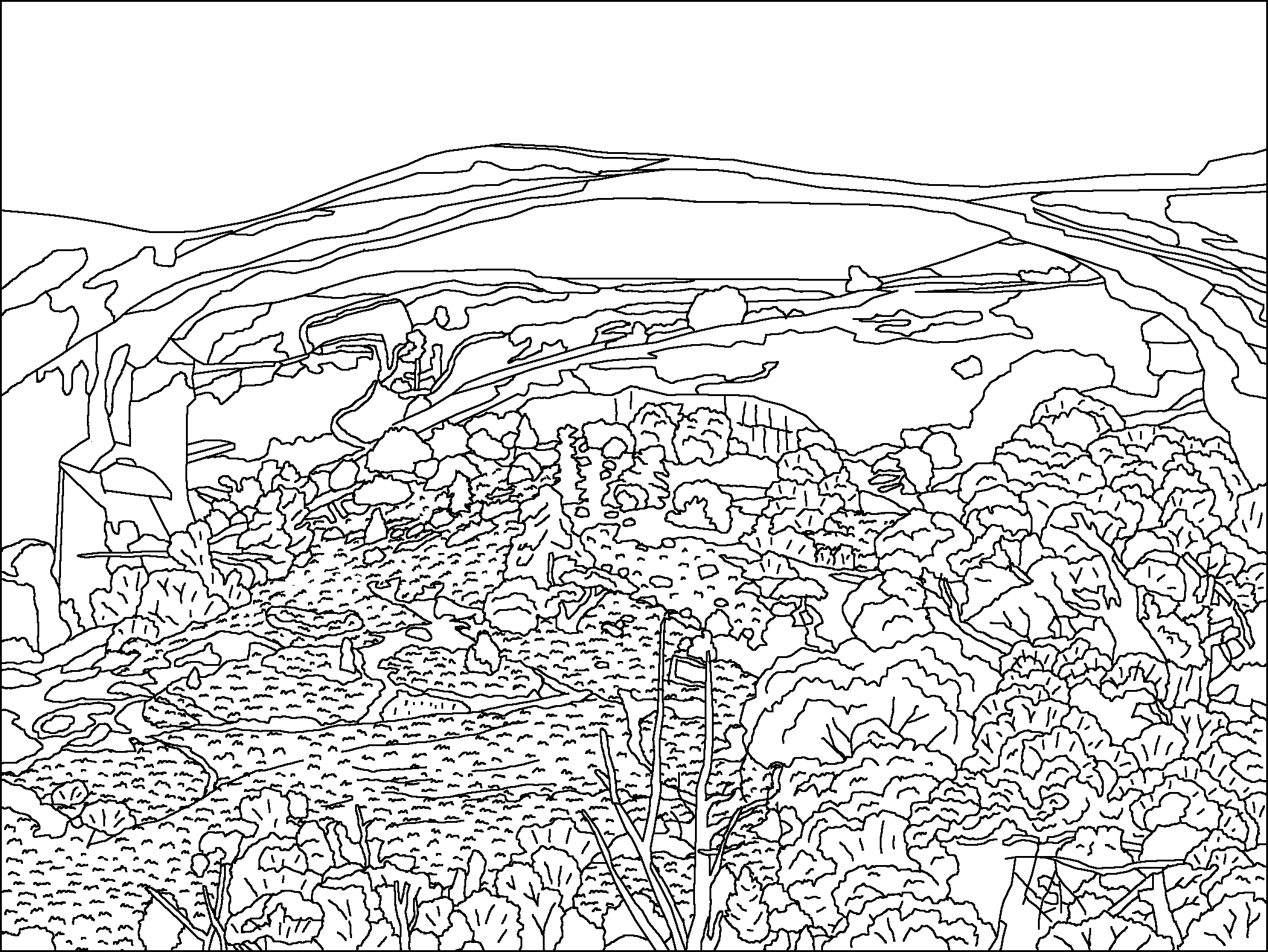Fjords National Park coloring #20, Download drawings