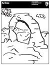 Arches National Park coloring #4, Download drawings